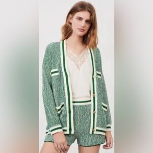 MAJE LUREX CARDIGAN